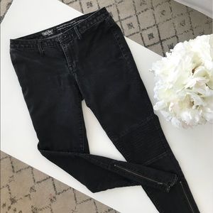 Mossimo || Zipper Ankle Moto Jeggings || sz 6